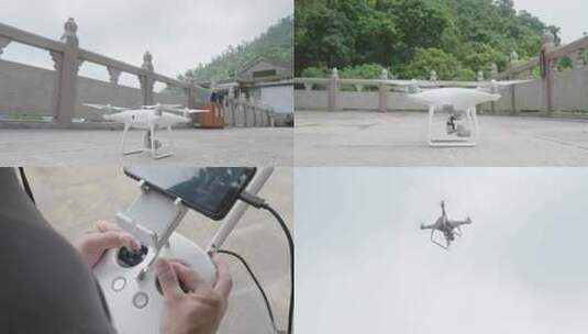 4kl1无人机开机航拍高清在线视频素材下载