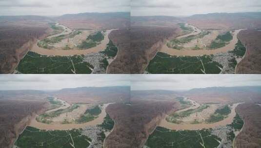 黄河流域山脉高清在线视频素材下载