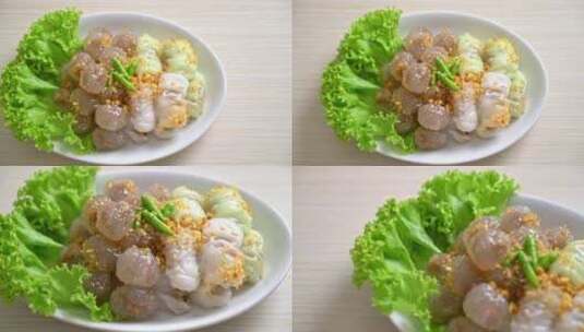 粤菜美食：广东肠粉、早餐高清在线视频素材下载