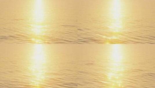 金色湖面 波光粼粼 海面高清在线视频素材下载
