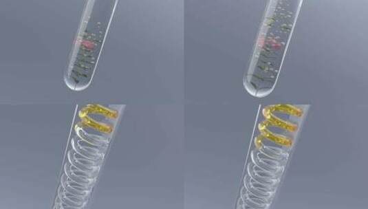 研究医学  实验室 试管实验 提取萃取精华高清在线视频素材下载