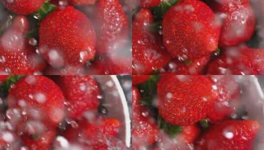 清洗草莓高清在线视频素材下载