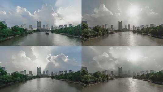 杭州京杭大运河高清在线视频素材下载