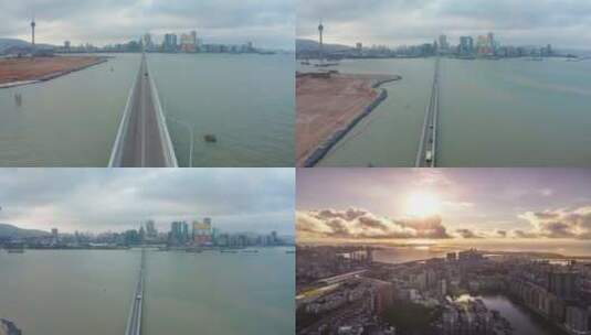 【合集】澳门 沿海城市 中国  沿海风景高清在线视频素材下载