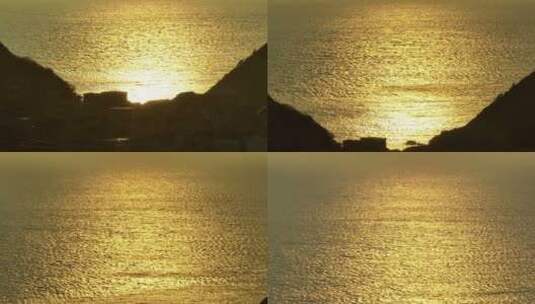 偏僻原始海岛舟山清晨阳光日出风景高清在线视频素材下载