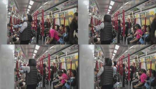 香港金钟路地铁场景高清在线视频素材下载