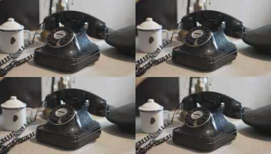 民国时期复古老电话机高清在线视频素材下载