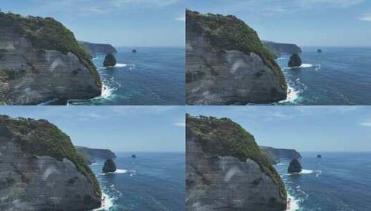印度尼西亚努沙佩尼达岛海岸线自然风景高清在线视频素材下载