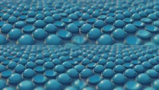 蓝色橡胶触觉玩具的动画高清在线视频素材下载