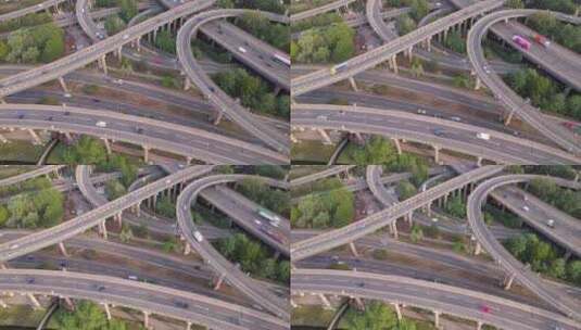 城市高架桥交通枢纽延时拍摄高清在线视频素材下载