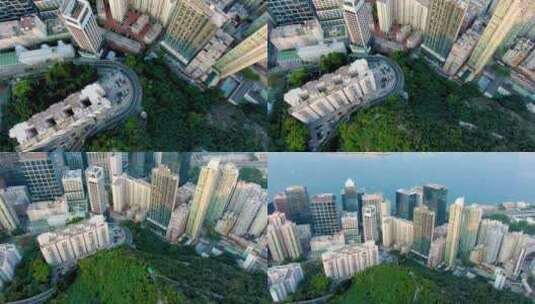 中国城市风采：鸟瞰中国城市风采与建筑辉煌高清在线视频素材下载