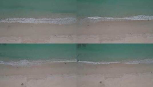 三亚海岸沙滩海浪高清在线视频素材下载