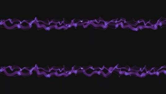 紫色平滑线波动画高清在线视频素材下载