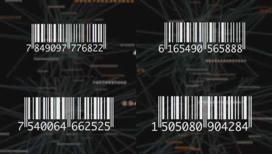 条形码、计数、条形码、数字高清在线视频素材下载