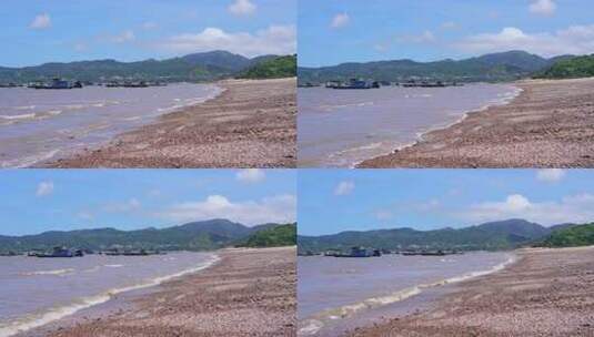 福建霞浦海边石滩海浪高清在线视频素材下载