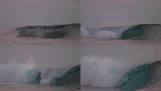 Teahupo'o令人惊叹的怪物著名冲浪高清在线视频素材下载