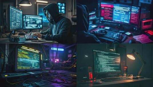 黑客网络安全程序代码高清在线视频素材下载
