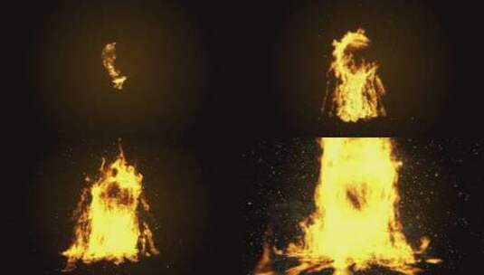 火焰 震撼 燃烧 创意 logo 展示 演绎高清AE视频素材下载