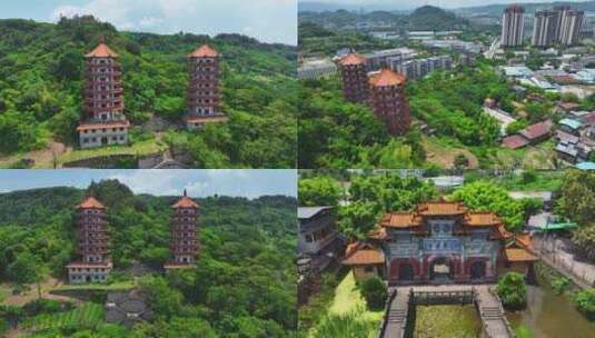 合川净水寺  净水寺高清在线视频素材下载