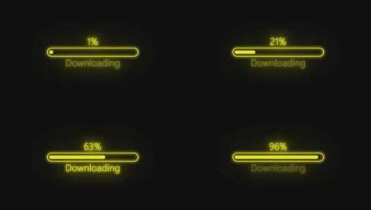 加载栏动画，下载系统。处理百分比Vd13高清在线视频素材下载
