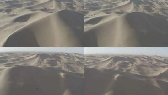 航拍腾格里沙漠高清在线视频素材下载