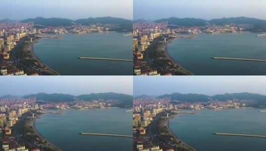 山东威海刘公岛客运码头02高清在线视频素材下载