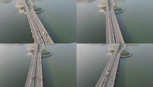 城市大桥环绕镜头高清在线视频素材下载
