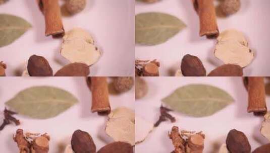 各种香料白芷黄芪香叶草果香叶罗汉果 (9)高清在线视频素材下载