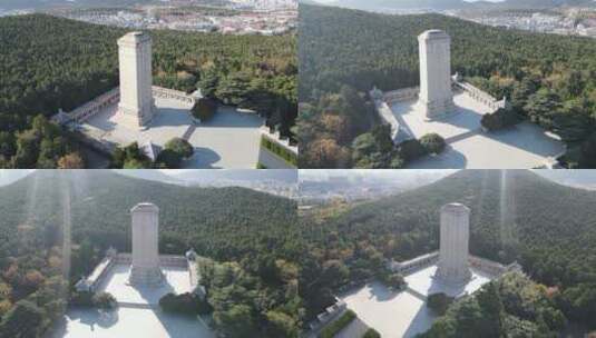 江苏 徐州 淮海战役 纪念碑 4A 景区 航拍高清在线视频素材下载
