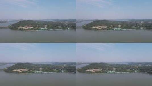 武汉东湖5A景区航拍高清在线视频素材下载