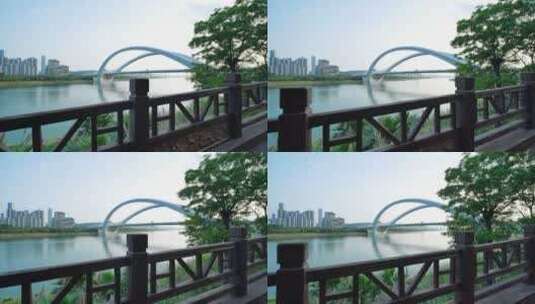 广西南宁美丽的邕江风景高清在线视频素材下载