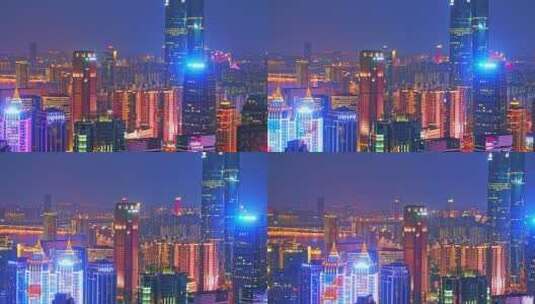 20220329南昌红谷滩夜景22高清在线视频素材下载