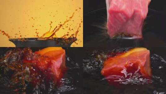 卤肉 酱肉 猪肉 480帧升格高清在线视频素材下载
