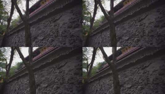 杭州千年古刹灵隐寺建筑高清在线视频素材下载