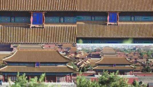推出镜头北京故宫神武门牌匾特写高清在线视频素材下载