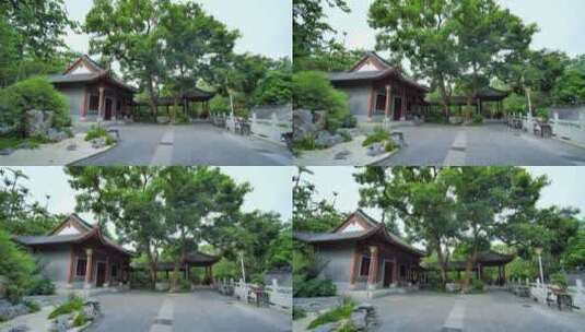 中式园林庭院古建筑院子高清在线视频素材下载