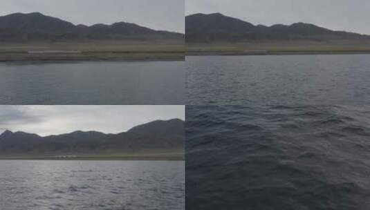新疆赛里木湖航拍湖景近景dji-dlog原片素材高清在线视频素材下载