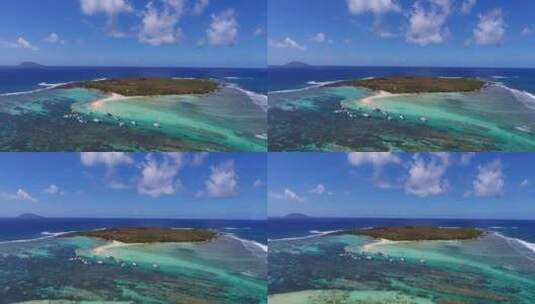 唯美海岛岛礁碧海蓝天旅行素材高清在线视频素材下载