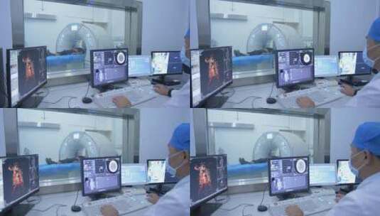 医院宣传片素材 医学影像科医生做检查02高清在线视频素材下载