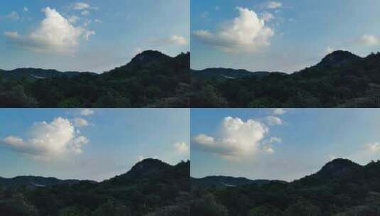 山中云延时摄影流动的云层演化白云高清在线视频素材下载