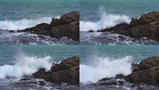 浪花特写慢镜头高清在线视频素材下载