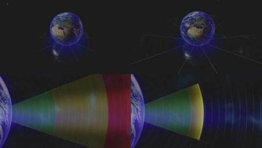 地球光波信号发射3高清在线视频素材下载