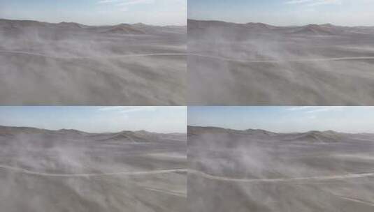 4k航拍塔克拉玛干沙漠风沙流动高清在线视频素材下载