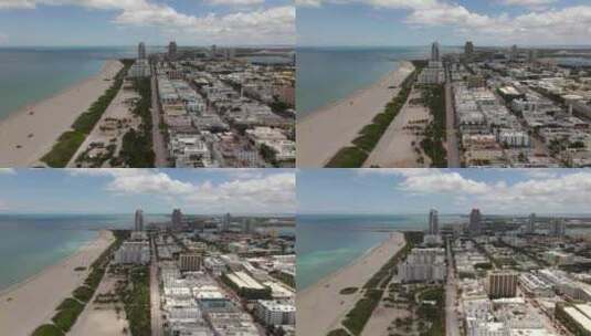 空中无人机之旅迈阿密海滩2020高清在线视频素材下载