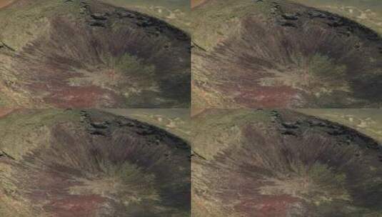 陨石坑天坑环形山陨石撞击坠落高清在线视频素材下载