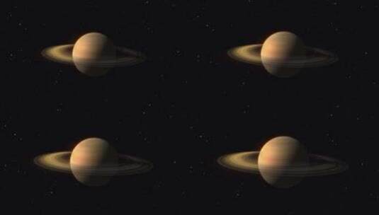 4K超清太阳系八大行星土星高清在线视频素材下载