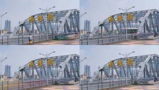 广州海珠桥延时高清在线视频素材下载