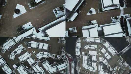 明伦岛雪景1高清在线视频素材下载