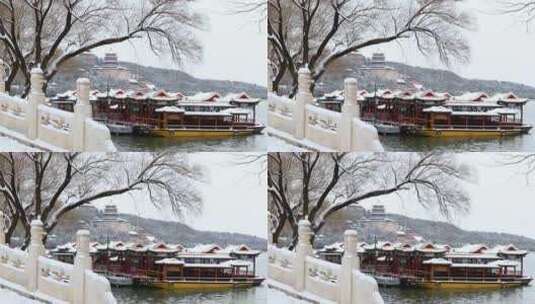 园林雪景高清在线视频素材下载