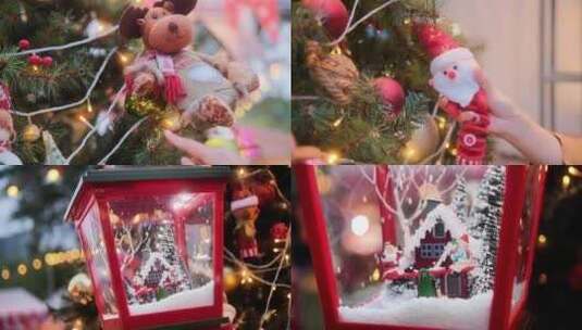 圣诞气氛空镜圣诞树高清在线视频素材下载